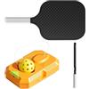Generic Solo Bounce Tennis Trainer - Strumento di allenamento rimbalzo, attrezzo per la pratica dei principianti, efficace campo e supporto per le abilità per uso interno ed esterno, accessorio necessario per