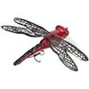 WHAMVOX Esca Aspetto Vivido e Anti-morso a Forma di Libellula da Pesca Artificiale Rossa in Plastica Accessorio per Attività di Pesca All'aperto