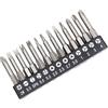 Generico Set di inserti per cacciavite a forma U Y Triangolo Strumento rimozione viti 13 pezzi Acciaio lega vanadio-cromo Magnetico Shank esagonale 1 4 cacciaviti elettrici Trapani mano Riparazione giocattoli