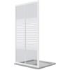 Idralite Porta Doccia Bianco 150 CM H185 Vetro Serigrafato mod. Blanc