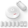 Generico Sistema di Allarme Casa WiFi Smart ANTELA - Kit Completo Senza Fili con App SmartLife, 1 Centrale + 5 Sensori Porta/Finestra + 1 Sensore Movimento + 2 Telecomandi, Compatibile con Alexa e Google Home
