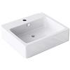 Mai & Mai Lavabo da Appoggio 53.5x46x13.5cm, Lavandino Bagno Brüssel712 Lavabo in Ceramica Nano Rivestimenti Inclusi