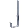 INEFA Staffa di grondaia a forma di scatola plastica, staffa, staffa per fascia, accessori box grondaia, casetta da giardino, pluviale, collettore pioggia 83mm Grigio