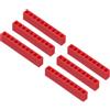 QUARKZMAN 6Pz Porta Punta Per Cacciavite A Stelo Esagonale Plastica Organizzatore Con 10 Fori 5/32 Astuccio Porta Punte Per Trapano Plastica Per Qualsiasi metallo 5/32 Utilizzare Rosso