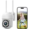 CAMCAMP Telecamera WiFi Esterno, Telecamera Aggiuntiva, Tracciamento Automatico, Registrazione 24/7, Visione Notturna a Colori, 5G wi-fi, Rilevamento Movimento, Solo CAMCAMP WiFi NVR, CloudEye 365 APP