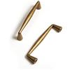 BEILEIOU Maniglie classiche vintage per cassetti, in ottone anticato in lega di zinco, 96 mm, per armadietti da cucina, bagno, comò, armadietti (2, ottone antico, foro centrale 96 mm)
