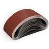 Sruhrak Nastri Abrasivi 75 x 457 mm - Grane 80 Carta Abrasiva per Levigatrice a Nastro, per Levigare,Limare,Affilare e Rimuovere Metallo/Legno (10 Pezzi)