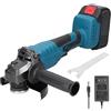 Generico Smerigliatrice Angolare a Batteria 125mm con Motore Brushless Senza Fili, con 2 Batterie 48V ad Alta Capacità,Ideale per tagliare, levigare, sbavare e lucidare metallo