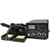 ele ELEOPTION 220V Pirografo Macchina 60W Multifunzione Pirografia Strumento Kit professionale per bruciare il legno (Doppia Penna e Doppia Presa)