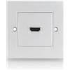 deleyCON HDMI Lattina Presa 1x Porta HDMI Rossore HDMI ad Alta Velocità con Ethernet 3D FULL HD HDTV 4K 2160p