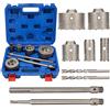 Cocoarm Set Professionale di 9 Seghe a Tazza per Calcestruzzo, Kit Punte per Trapano da 30mm a 100mm con Custodia Resistente
