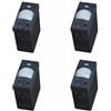 A2ZWORLD 4 Pezzi Sensore di Movimento PIR, Compatibile Con BTicino Living International, Colore Nero, da Incasso Per Serie Civile, 1 Modulo, Time Lux Regolabile, Angolo Rilevamento 120°