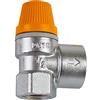 Caleffi 253040 Valvola di sicurezza per impianti solari 1/2 F x 3/4 F 10 bar CALEFFI