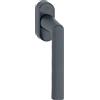 HOPPE - Maniglia per finestra Hamburg 0700L/U26, in alluminio, F9714M, 32-42 mm, colore: Nero