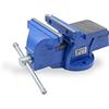 CCLIFE Morsa da banco, 100/125/150 mm, Modell:125mm | Morsa parallela con robusta forza di serraggio per un fissaggio preciso durante lavori di officina e fai da te