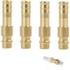 Lunpoem 4 PCS Raccordo Aria Compressa 9mm Ottone DN9, Raccordo Rapido per Compressore Aria, Raccordo Pneumatico Filettato Maschio per Tubo, Connettore Innesto Rapido