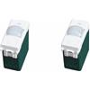 A2ZWORLD 2 Pezzi Sensore di Movimento PIR, Compatibile Con Vimar Plana, Colore Bianco, da Incasso Per Serie Civile, 1 Modulo, Time Lux Regolabile, Angolo Rilevamento 120°