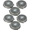 vhbw 6x testina di ricambio compatibile con Philips HQ9170, HQ9190, PT920, HQ9199 rasoio elettrico, argento