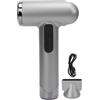 Hapivida Asciugacapelli a Filo Cordless Professionale 100000rpm 15000Mah USB per Gli Uomini Donne Famiglie Hotel Viaggi (Argento)