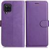 DENDICO Cover per Galaxy A12 5G, Premium Portafoglio PU Custodia in PU Pelle, Flip Libro TPU Bumper Caso per Samsung Galaxy A12 5G, Viola