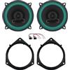 IPNOSIS Kit 2 casse Anteriori Da 13cm Fiat Fiorino (225) E Fiat Qubo (225) Dal 2008 Con 2 Supporti Anteriori, 2 Connettori