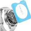 kwmobile Set da 2 Pellicole Protettive Smartwatch Compatibile con Xiaomi Watch S3 - Vetro Protettivo trasparente - Incluso Kit di Montaggio