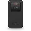 Emporia JOY-LTE - Telefono cellulare 4G per Anziani, Volume alto, Display 2.8 a colori, 3 Tasti di chiamata rapidi, Tasti Grandi, Basetta di ricarica, Camera 2 Mpx, Nero (Italia)