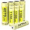 AKTTKA 4 Batterie AA + 4 Batterie AAA Al Litio Ricaricabili,AA 4070mWh & AAA 1100mWh,1,5V.Particolarmente Adatte Per Telecomandi,bilance Elettroniche,termometri,sensori,controller Di Gioco E Altri