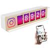 Smiirl Contatore Follower Instagram in Tempo Reale, Alette Mobili, 5 Cifre | Display meccanico ad alette con i follower Instagram live. Ideale per boutique, caffè e creator. Wi-Fi, pronto in 5 minuti.