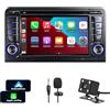 LSLYA Autoradio Carplay per Audi A3 S3 RS3 2003-2012 con Apple CarPlay e Android Auto Wireless,Schermo Touchscreen da 7 Pollici Radio FM RDS SWC Bluetooth MIC GPS Retrocamera Auto
