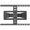 MAXMOUNT Supporto da parete per TV Ultra-Slim 109,2 - 228,6 cm - Inclinabile e girevole - Supporto TV per TV fino a 50 kg - VESA 400 x 400 - Supporto da parete per TV sottile, nero