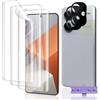 Euukzzea Pellicola Protettiva per Xiaomi Redmi Note 13 Pro Plus/Note 13 Pro+ 5G, 3 Pezzi Morbido HD TPU Pellicola e 2 Pezzi Vetro Temperato Fotocamera, Anti Graffio Senza Bolle Protector