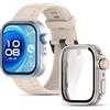 CHULN Cinturino per Huawei Watch Fit 4 Pro, Regolabile Silicone Cinturino di Ricambio + Cover Protettiva Telaio Rigida PC per Huawei Watch Fit 4 Pro per Uomo e Donna.(No host)