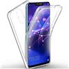 COPHONE® Cover Trasparente 360 Compatibile con Huawei Mate 20 Lite, Protezione Integrale Anteriore Morbida + Posteriore Rigida, Antiurto.