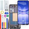 HLYGZX Display OLED per Samsung Galaxy S24+ Plus 5G S926B S926B/DS S926U S926W LCD Display Kit di riparazione (nero con cornice, con impronte digitali)