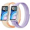 CHULN 2 Pezzis Cinturino in Nylon per Huawei Band 11/Huawei Band 11 Pro, Regolabile Sportiva Cinturino di Ricambio per Smartwatch.