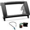 Sound Way Sound-Way Kit Montaggio Autoradio, Mascherina 2 DIN, Staffe di Montaggio, Adattatore Connettore ISO, Adattatore Antenna Compatibile con Mercedes Benz Classe A e B, Vito, Viano, Volkswagen