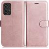 DENDICO Cover per Galaxy A33 5G, Premium Portafoglio PU Custodia in PU Pelle, Flip Libro TPU Bumper Caso per Samsung Galaxy A33 5G, Rosa