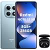 XIAOMI REDMI Note 15 5G Smartphone 8+256GB, Schermo AMOLED FHD+ 6,77, Snapdragon 6 Gen 3, fotocamera da 108 MP, batteria da 5520 mAh, blu ghiacciaio, incluso Smart Earphone