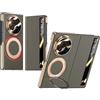TECSHINE Custodia Intelligente in Pelle per Honor Magic V5. Chiusura Magnetica. Cover/Shell per Magic V 5
