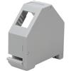 Techly Professional 361681 Adattatore Keystone RJ45 per Barra DIN espandibile in Plastica Non schermato Grigio