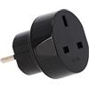 LED Universum Adattatore da viaggio/adattatore da viaggio (adattatore per presa europea e spina Inghilterra) nero