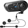 WeClear L1 Casco Moto Auricolari Bluetooth, Cuffie Bluetooth V5.3, Impermeabile IP67 con Altoparlanti Audio HD, Cancellazione del Rumore, Connettività a Doppio Dispositivo/Ricarica Rapida, Singola