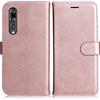 DENDICO Cover per Huawei P20 PRO, Premium Portafoglio PU Custodia in PU Pelle, Flip Libro TPU Bumper Caso per Huawei P20 PRO, Rosa