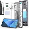 RongZy LCD Schermo Per Samsung Galaxy S24 FE S721B/S721U incell Display Di Ricambio Touch Screen Digitizer Parti Di Riparazione Per Galaxy S24 FE S721W/S7210/721N LCD Display Con Strumenti(Nero con Cornice)