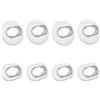 Wiki VALLEY Cuscinetti auricolari per Samsung Galaxy Buds Live 2020 (DSM-R180), in morbido silicone, antiscivolo, set di adattatori di ricambio, 8 paia (grigio)