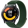GIOPUEY Cinturini Compatibile con Xiaomi Watch S1 Active, Nylon Traspirante Sport Loop Cinturino in Morbido Nylon Intrecciato Strap Band - Darkgreen