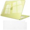 FINTIE Cover Compatibile con MacBook Neo 13 Pollici A3404 (A18 Pro Chip, 2026) - Ultra Sottile Trasparente Custodia Rigida Protettivo Guscio Rigido Case + Copritastiera, Giallo agrume