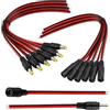 LYMISPIYA 14 cavi di alimentazione DC 12 V 3 A 60 W, connettori maschio e femmina 5,5 x 2,1 mm, compatibili con telecamere di sorveglianza e strisce LED, connettore DC versatile