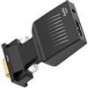 Plyisty Convertitore Adattatore VGA a HDMI con Audio, 1080P 60Hz Sorgente per Display HDMI Convertitore Attivo Maschio VGA a Femmina HDMI Video Dongle Adattador per PC, Laptop, Proiettore